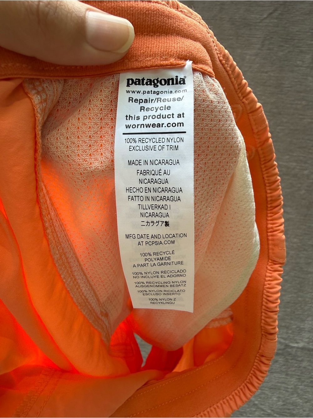 Patagonia Baggies 5” Shorts XXS Tigerlily Orange NWT NetPlus Relaxed Fit - Picture 7 of 11